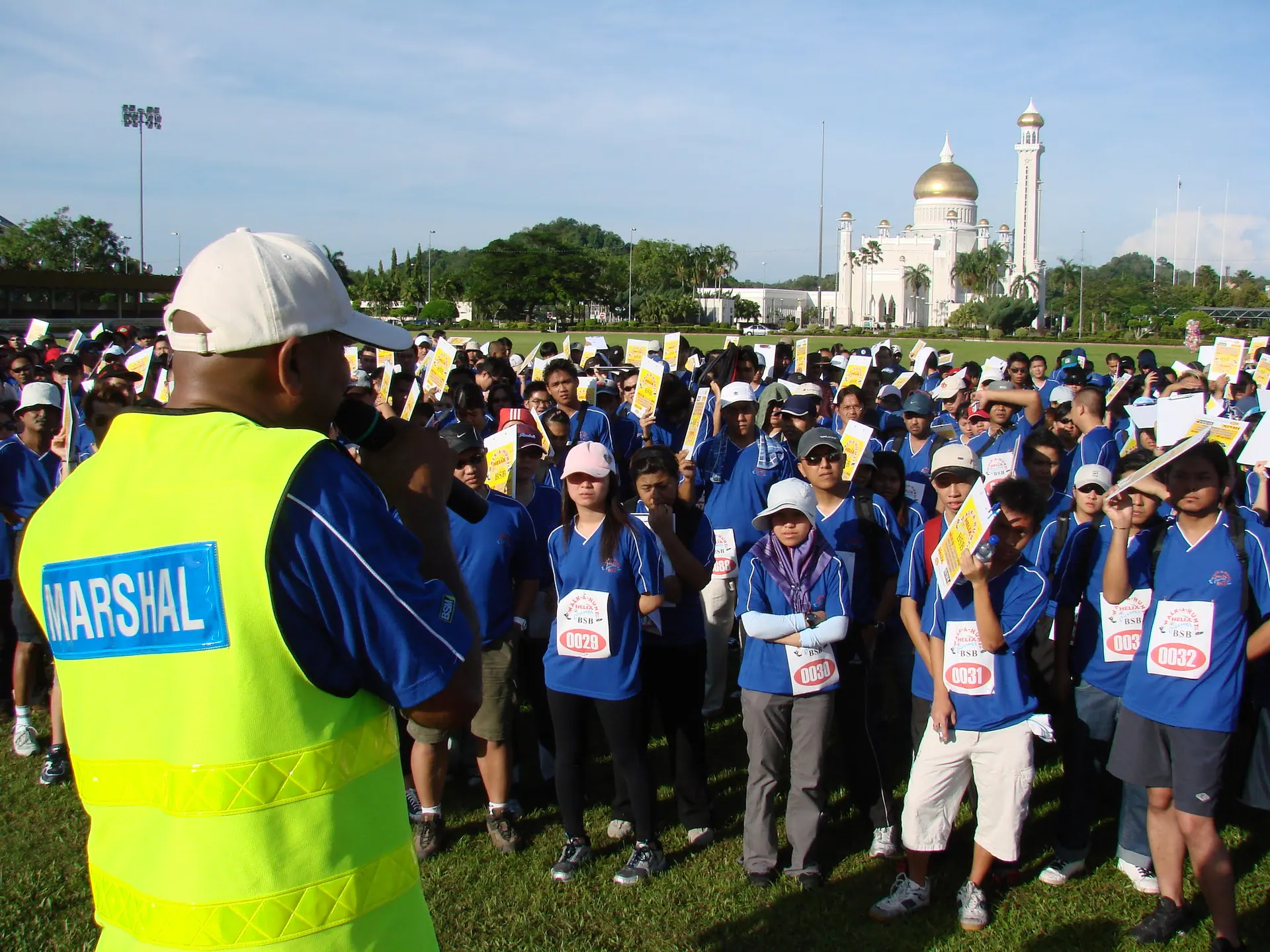 BSM Helix team completing a Walk-A-Hunt challenge in Brunei